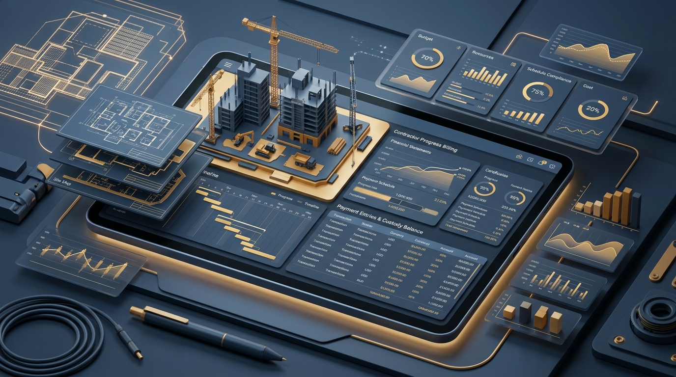 تطبيق مدير المشاريع والمقاولات وبوابة المستخلصات